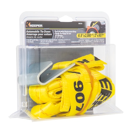 Keeper Auto Tie-Down, 6-1/2'X2", 2000Lbs WLL 4510